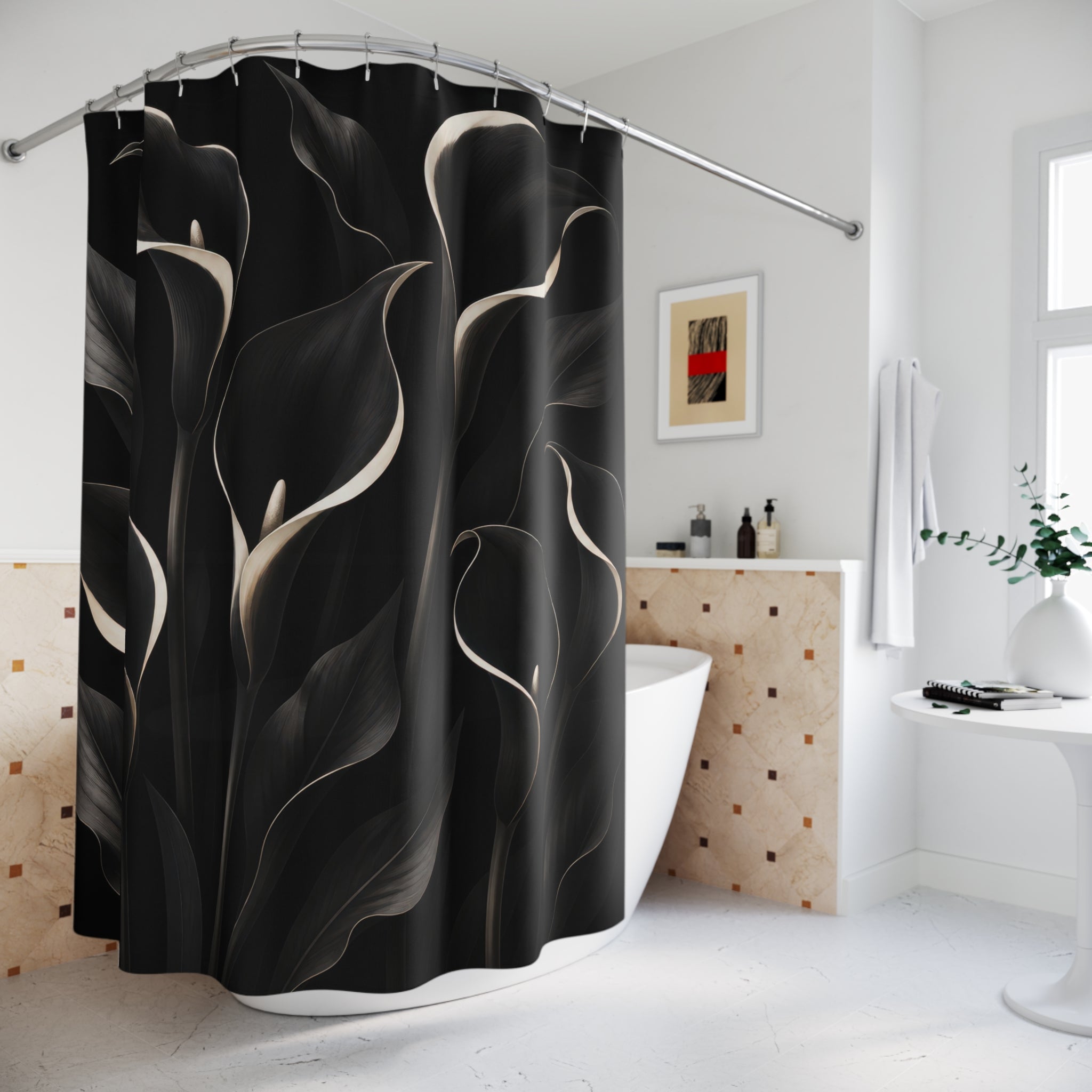 Calla Lily Flower Shower Curtain