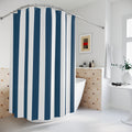 Navy Cabana Stripe Shower Curtain
