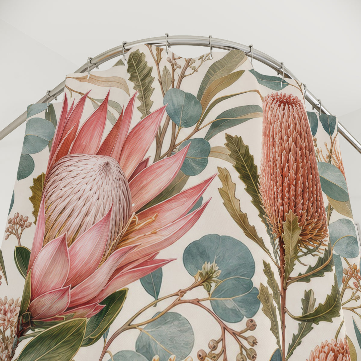 Protea Eucalyptus Shower Curtain