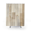 Minimalist Modern Beige Shower Curtain