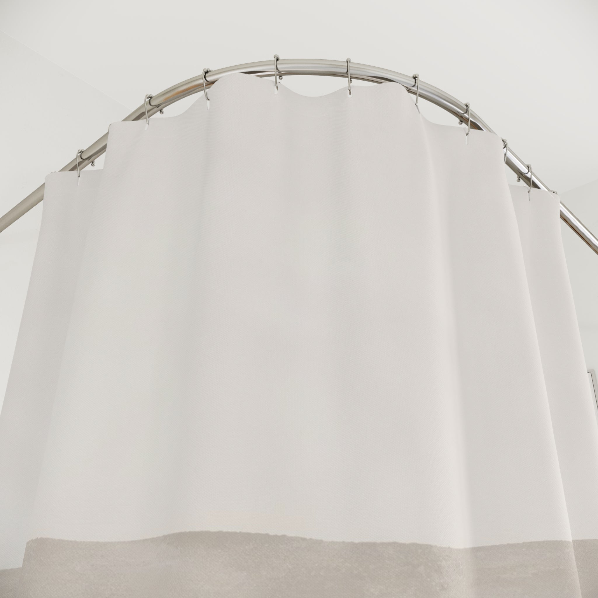 Terracotta Beige Layered Landscape Shower Curtain