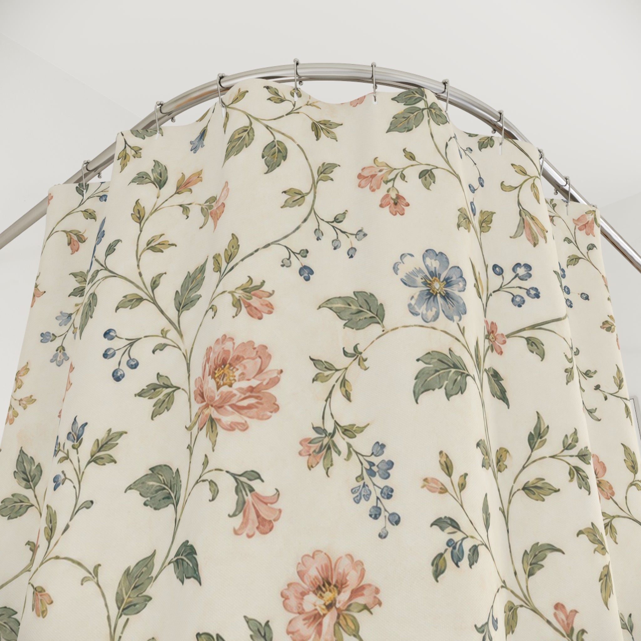 Small Floral Shower Curtain