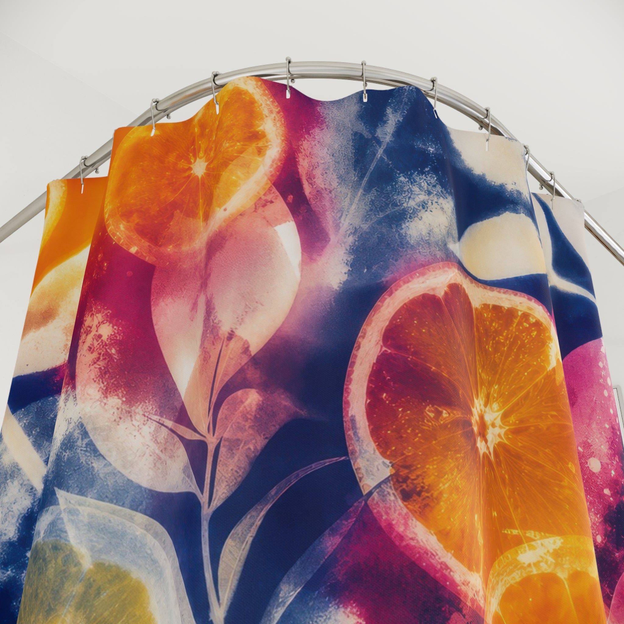 Orange Citrus Shower Curtain