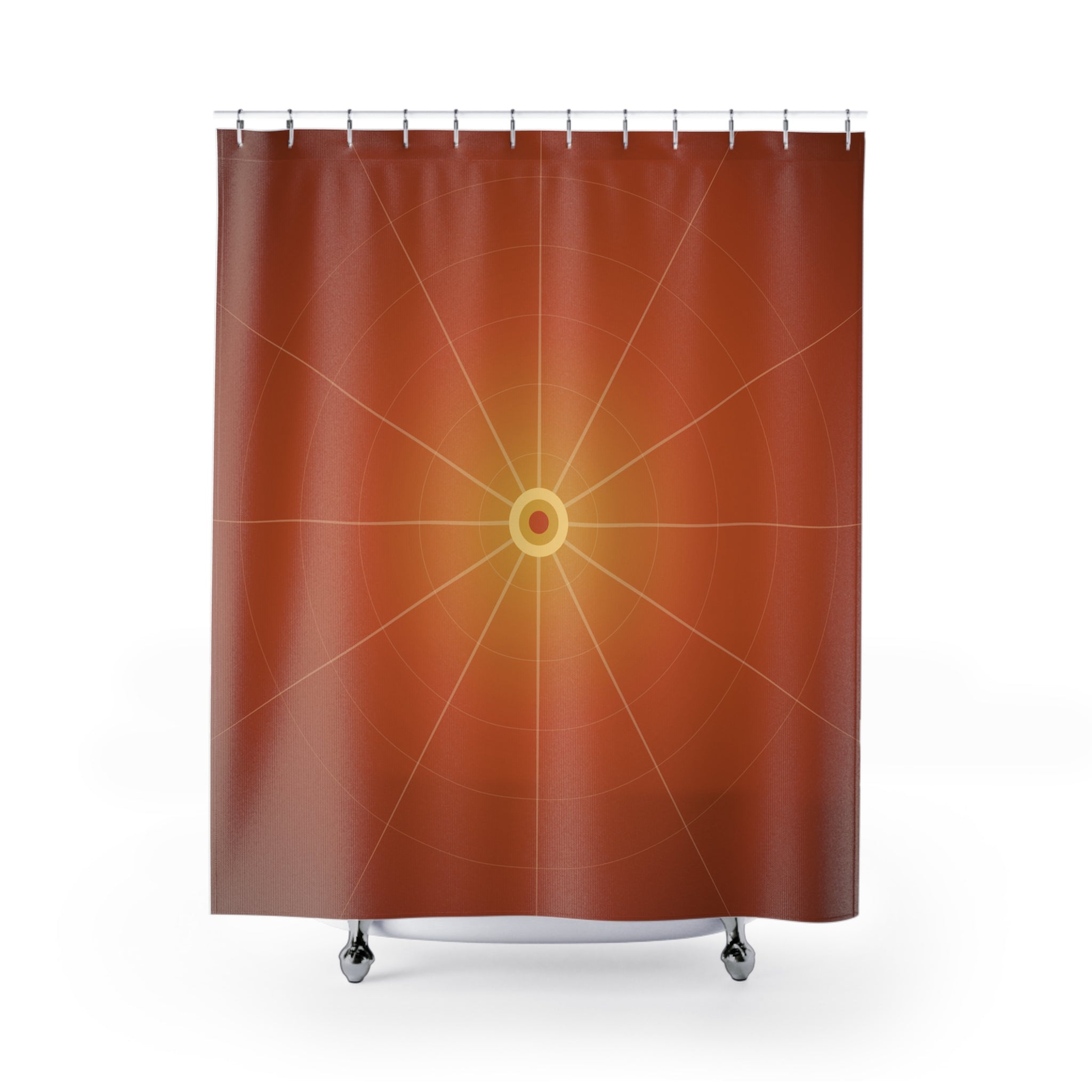 70s Disco Radial Shower Curtain