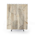 Minimalist Line Abstract Shower Curtain
