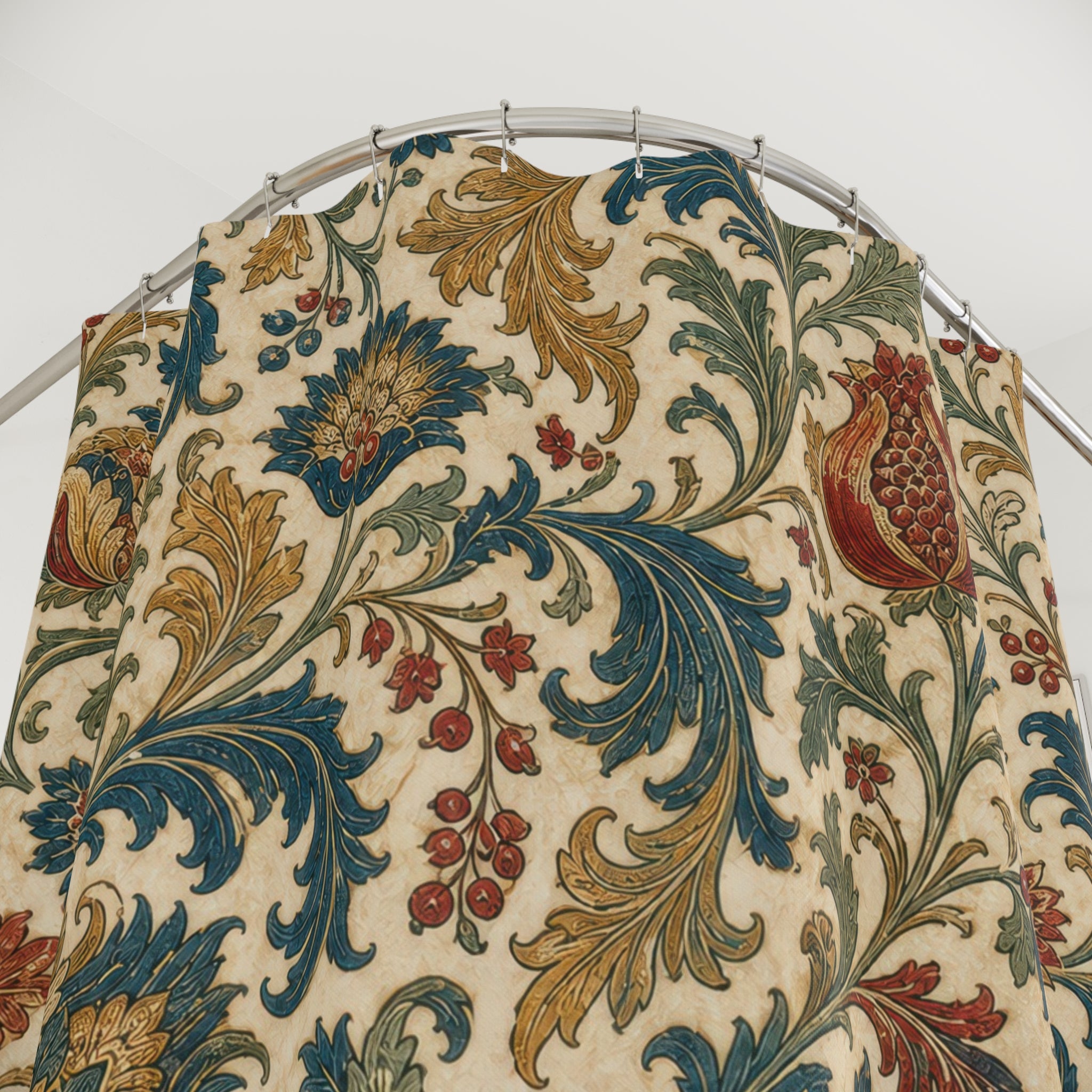 Jacobean Floral Shower Curtain