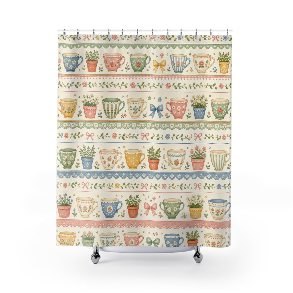 Teacup Cute Shower Curtain