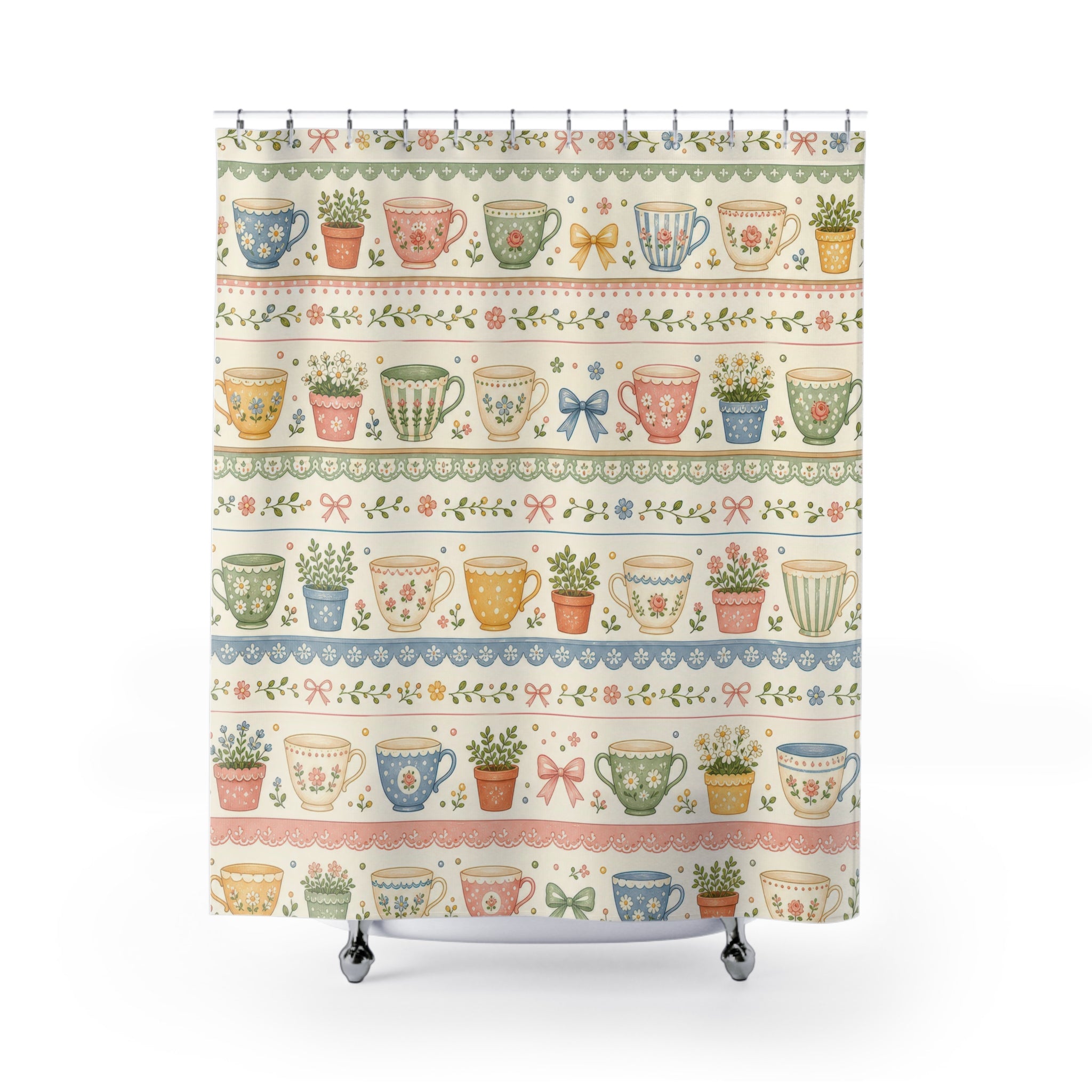 Teacup Cute Shower Curtain