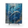 Dolphin Shower Curtain: Aqua Ocean