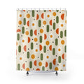 60s Daisy Retro Shower Curtain: 60s Daisy Shower Curtain