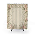 Vintage Floral Rose Shower Curtain