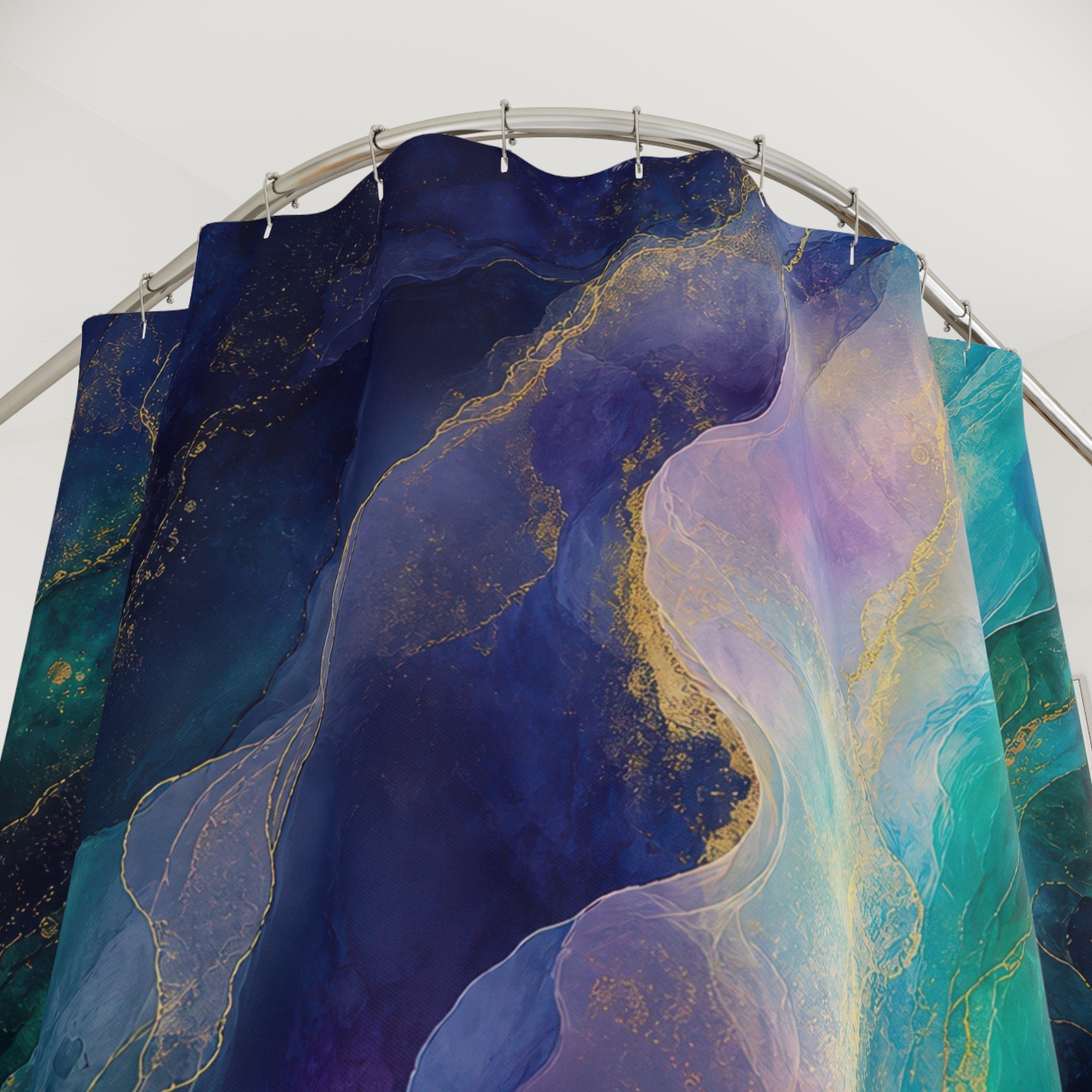 Opal Aurora Abstract Shower Curtain