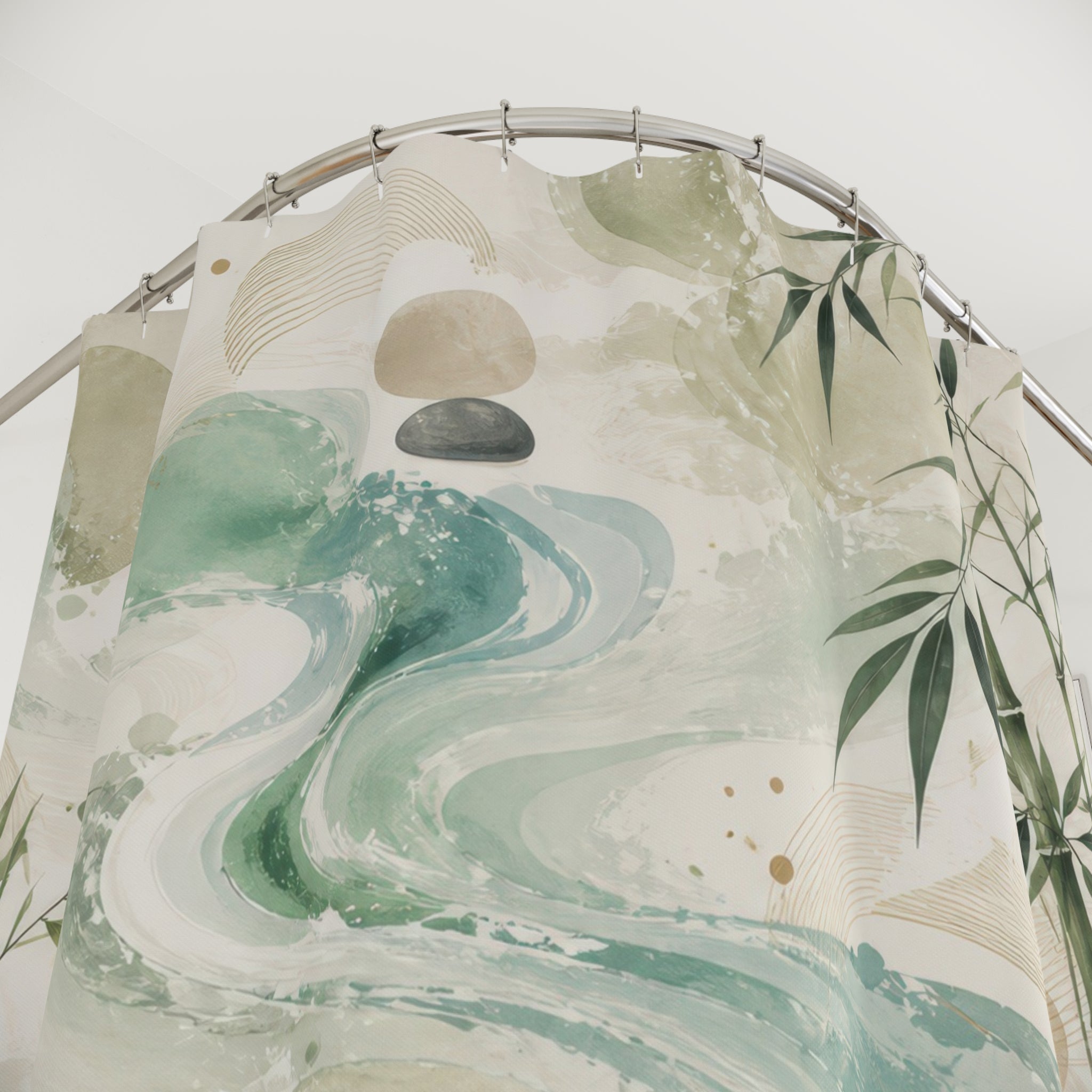 Painterly Feng Shui Shower Curtain