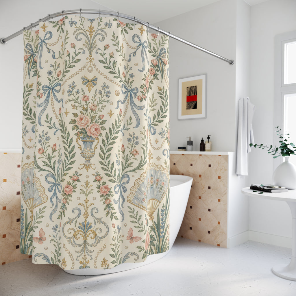 Grandmillennial Shower Curtain