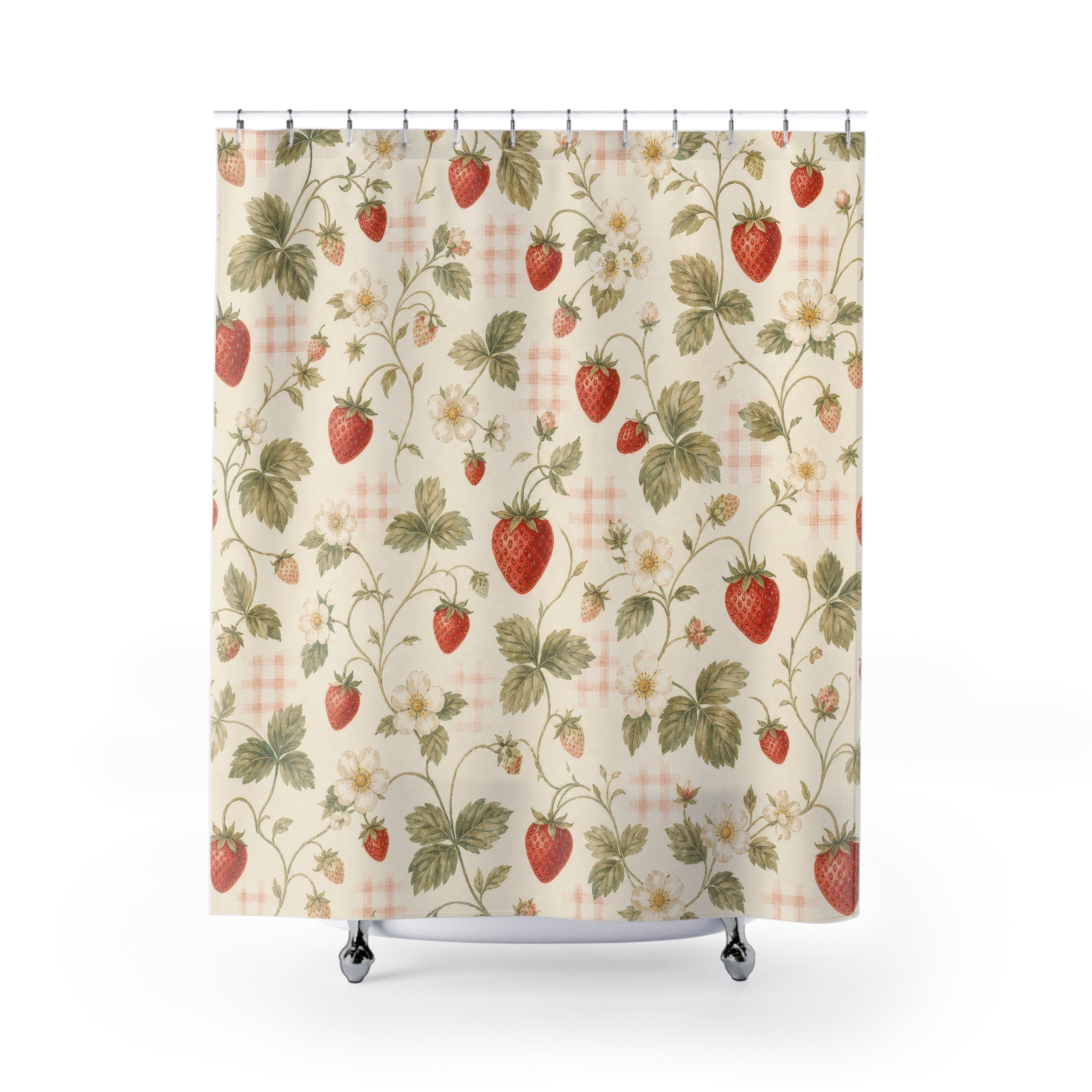 Strawberry Girl Shower Curtain