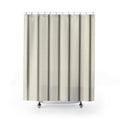 Black Micro Stripe Shower Curtain