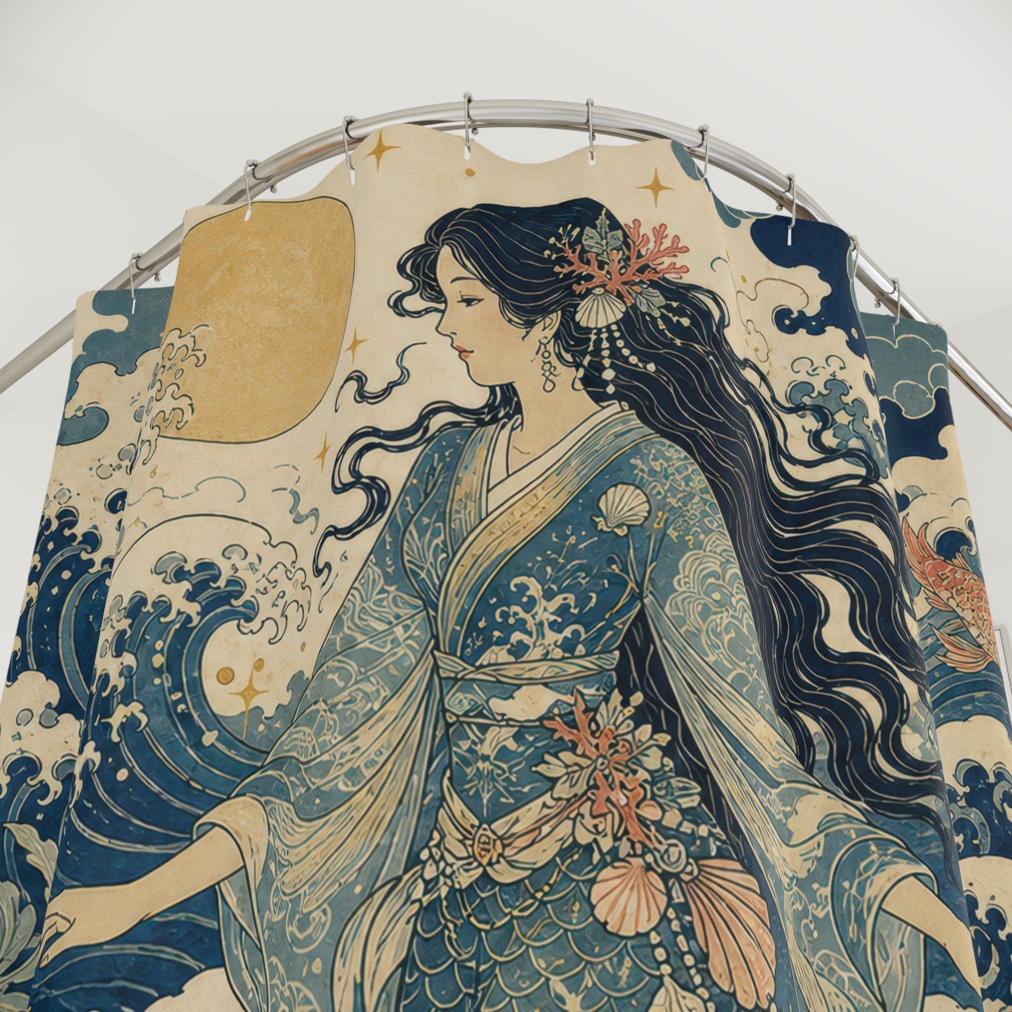 Mermaid Ocean Shower Curtain