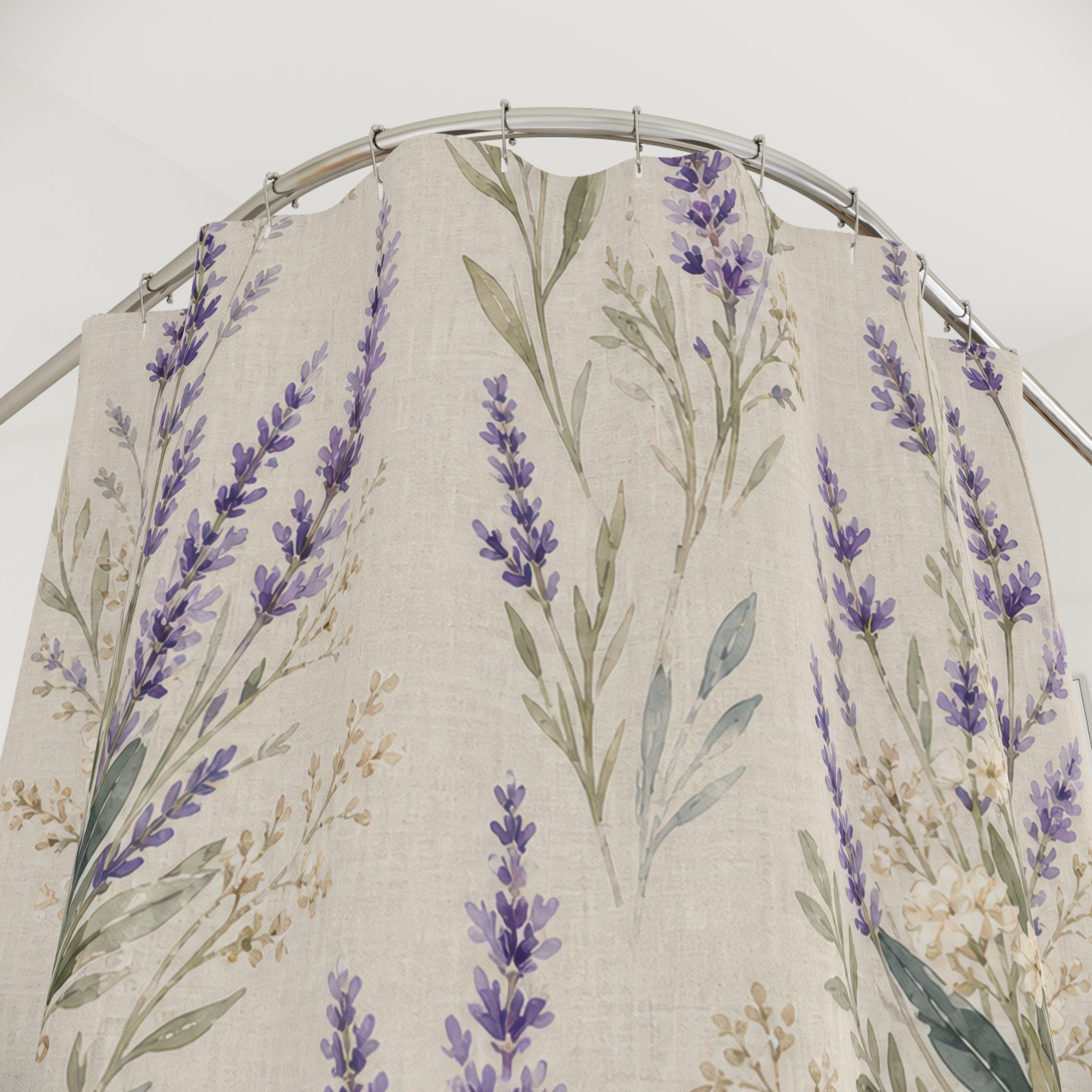 French Country Herb Botanical Shower Curtain