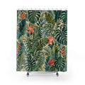 Palm Leaf Floral Tropical Botanical Modern Shower Curtain