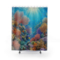 Coral Reef Sunlit Garden Shower Curtain