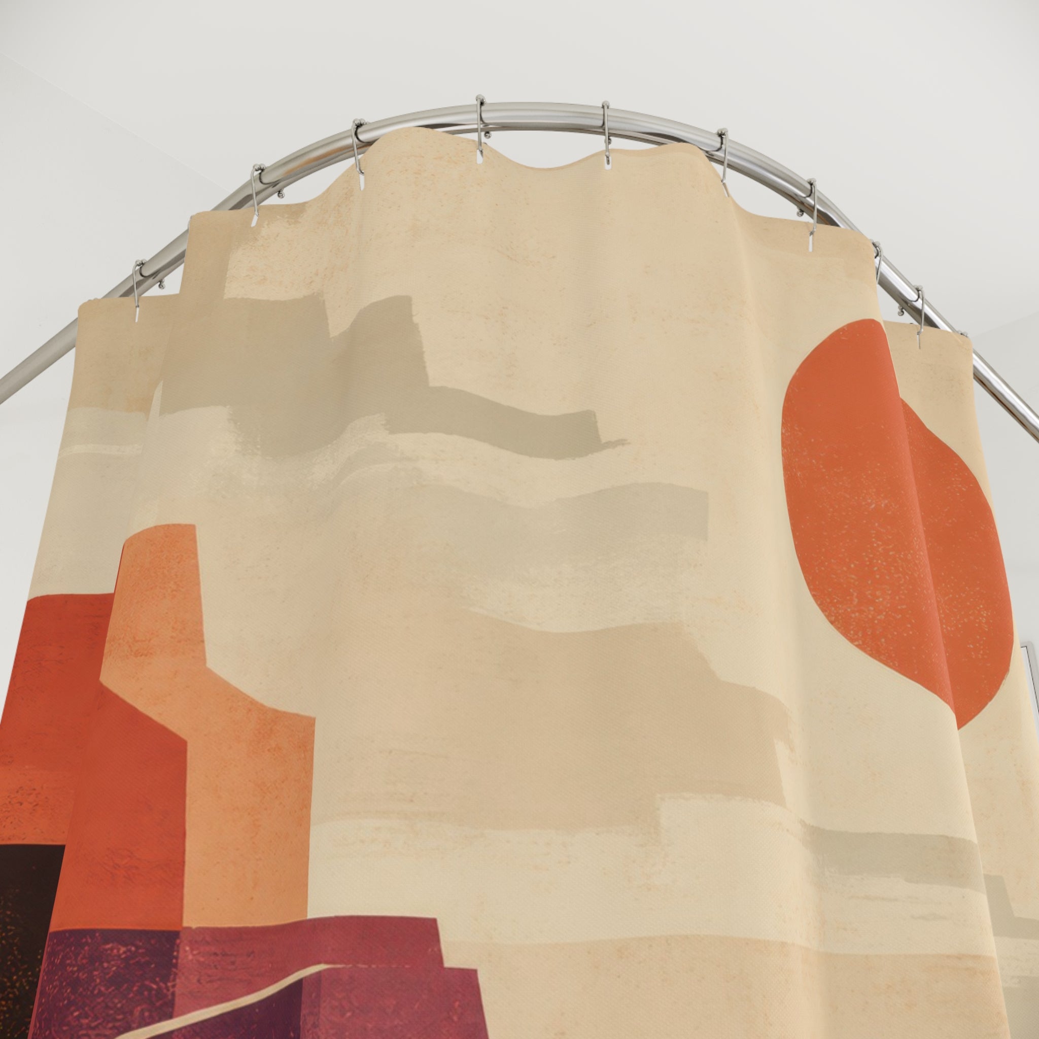 Desert Sun Geometry Western Shower Curtain