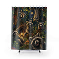 Raccoon Shower Curtain: Cute Woodland Animal