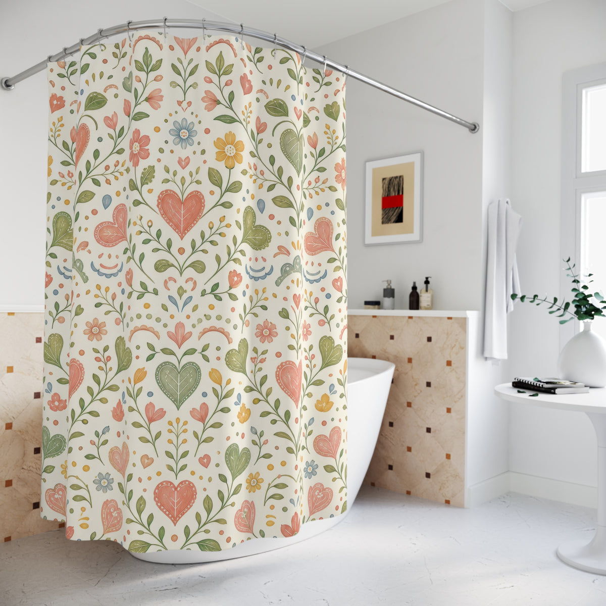 Heart Shower Curtain