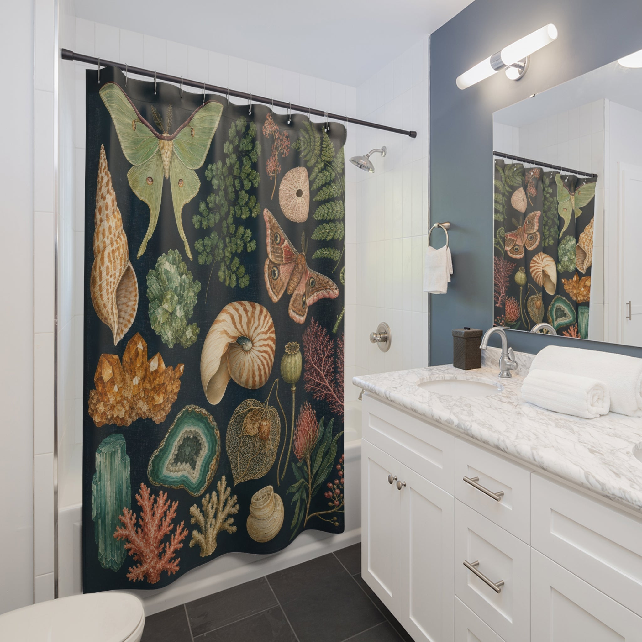 Natural History Curiosity Cabinet Shower Curtain