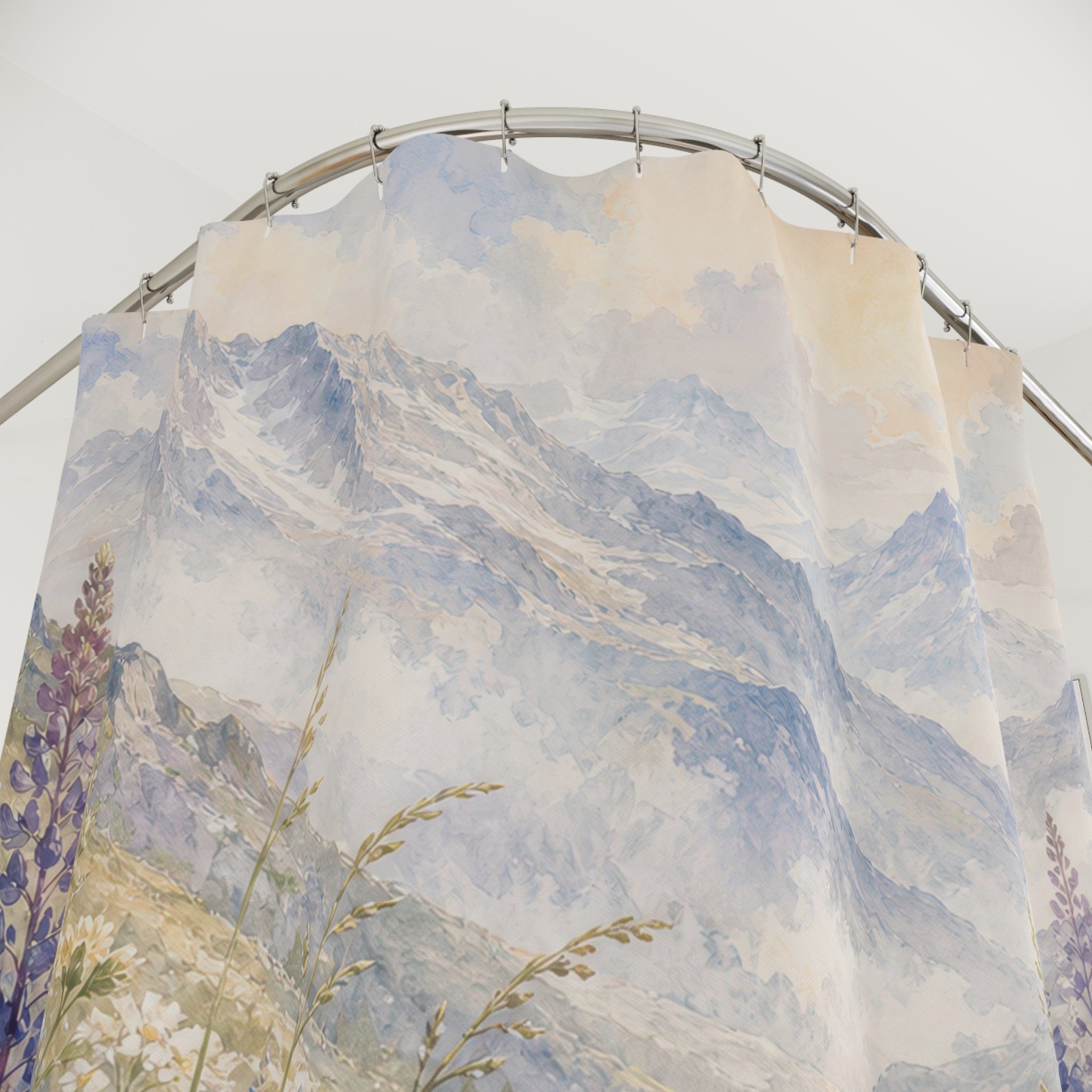 Alpine Wildflower Mirage Shower Curtain