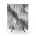 Gray White Stone Texture Shower Curtain