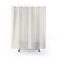Dense Cream Beige Pinstripe Shower Curtain