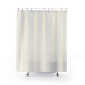 Ivory Cream Pale Beige Stripe Shower Curtain