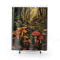 Mossy Mushroom Woodland Shower Curtain