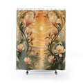 Art Nouveau Magnolia Sunrise Shower Curtain