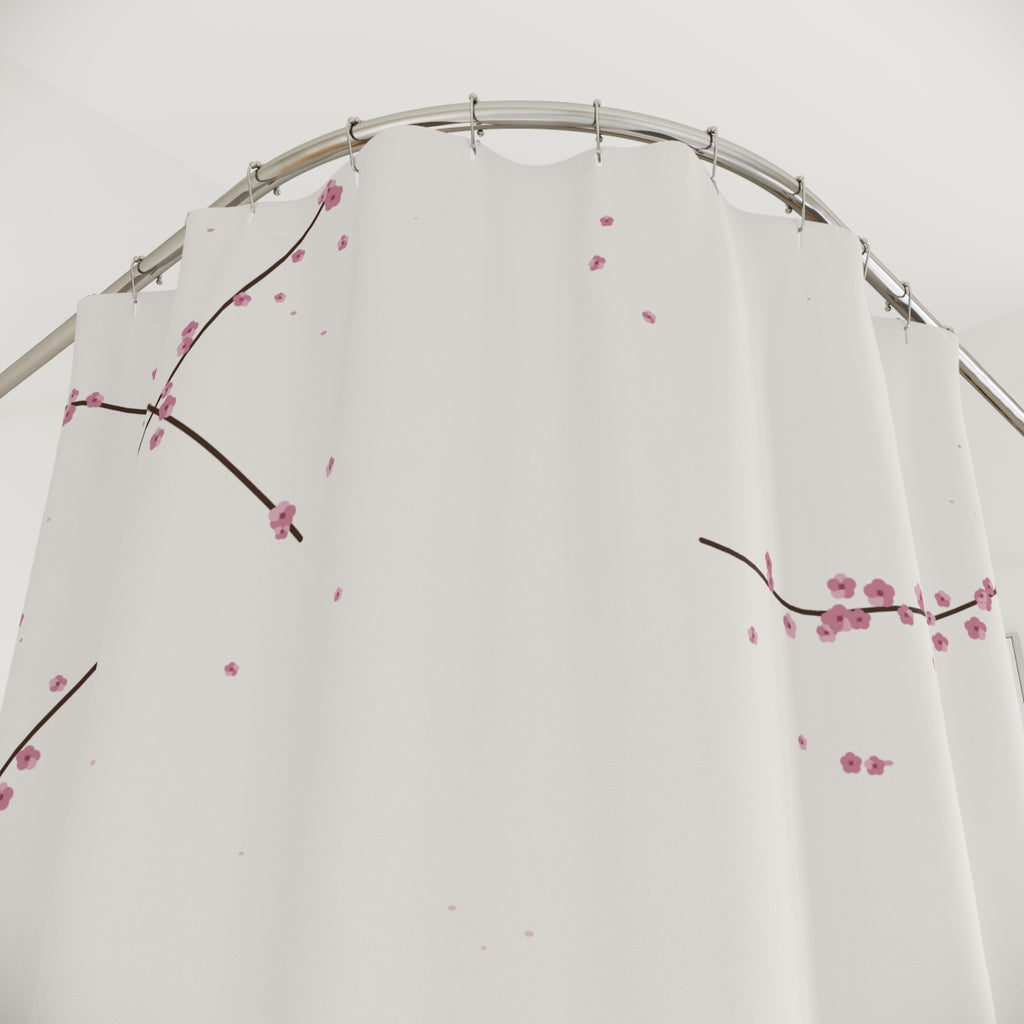 Cherry Blossom Shower Curtain – Pink Japanese Sakura