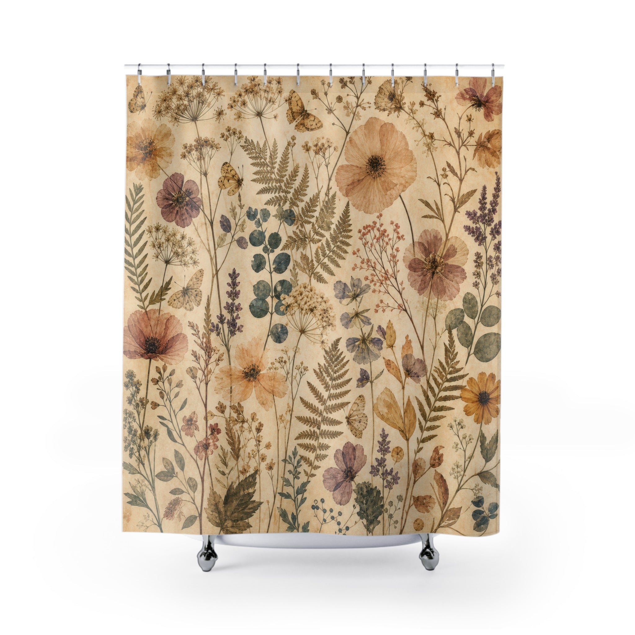 Wildflower Botanical Shower Curtain