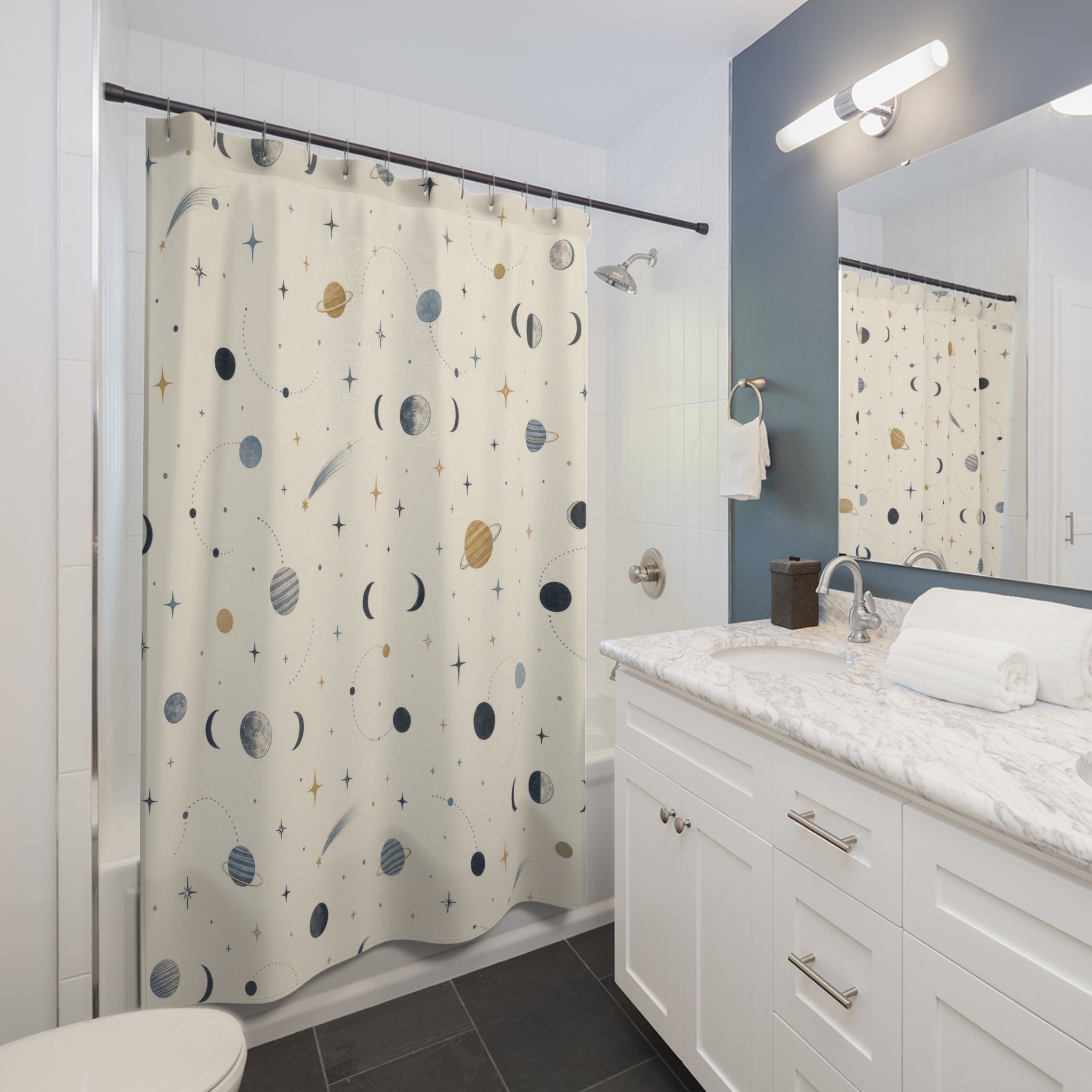 Celestial Moon Shower Curtain: Celestial Shower Curtain