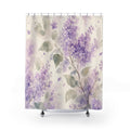 Lilac Purple Floral Shower Curtain