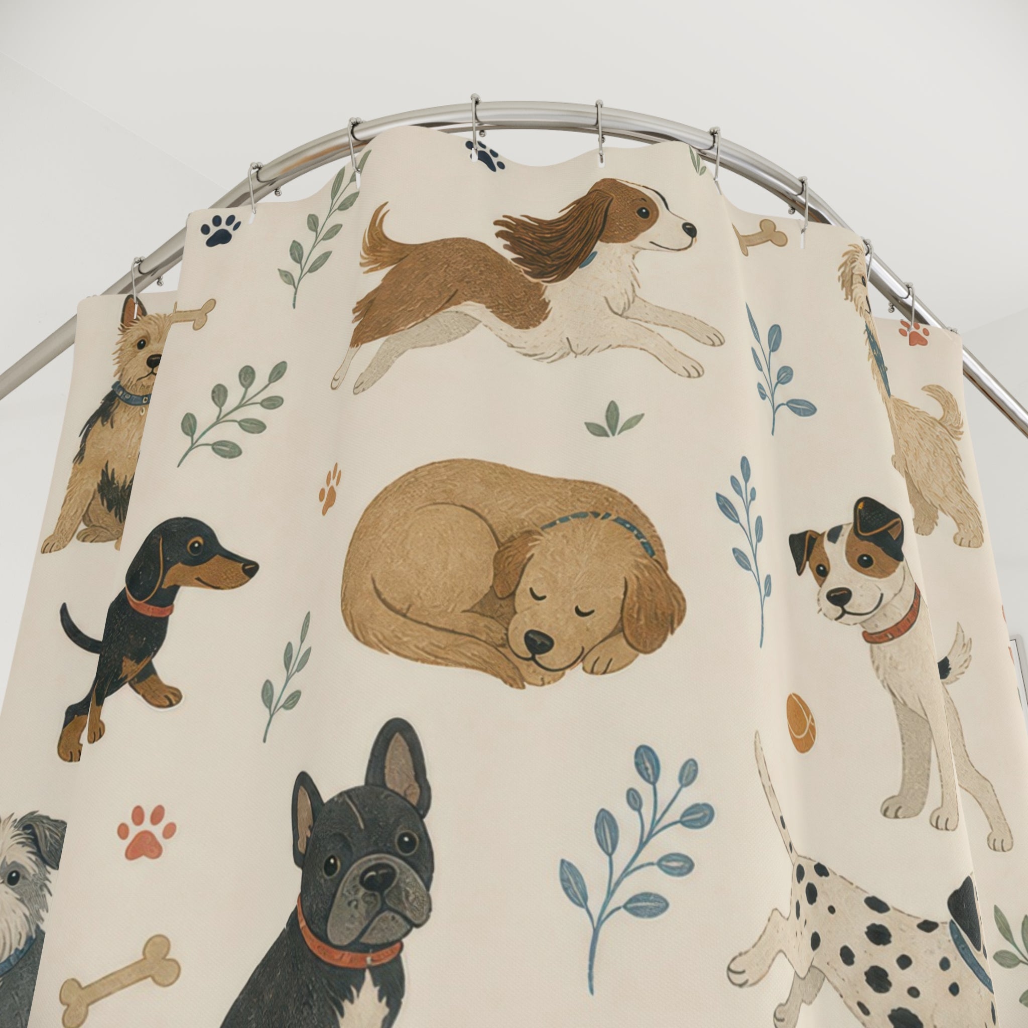 Pet Dog Shower Curtain: Pet Shower Curtain