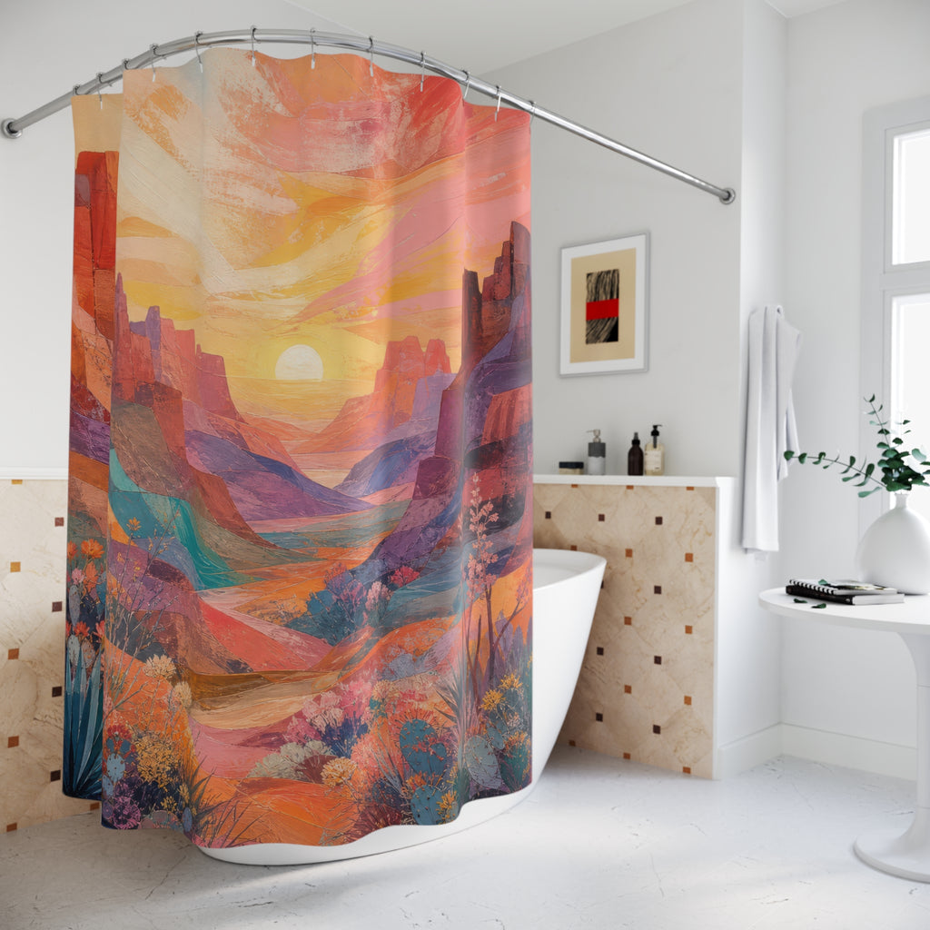 Desert Canyon Dawn Shower Curtain