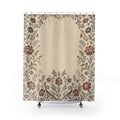 Farmhouse Border Vintage Floral Shower Curtain