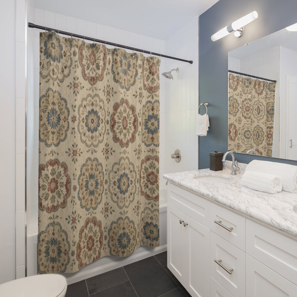 Vintage Medallion Shower Curtain