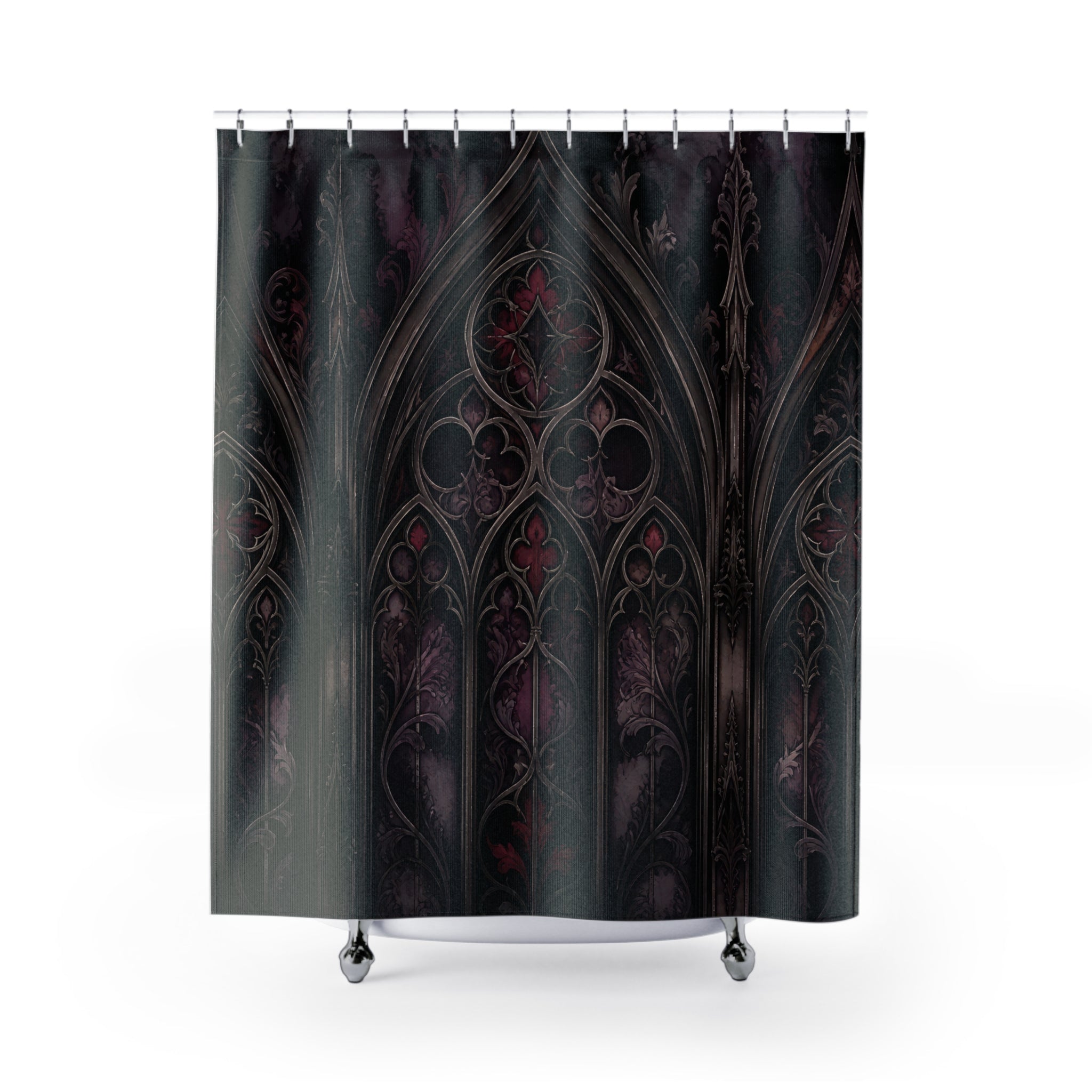 Cathedral Window Tracery Shower Curtain