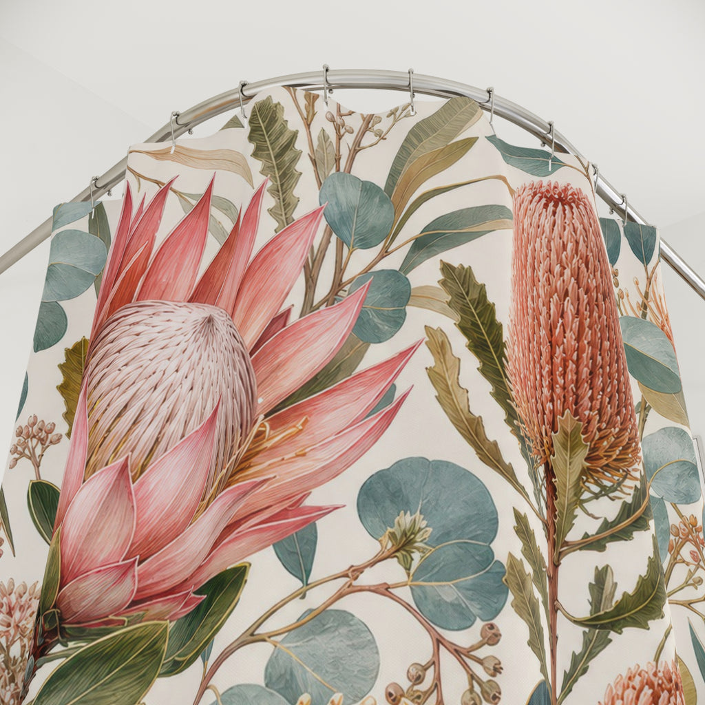 Protea Eucalyptus Shower Curtain