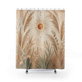 Neutral Boho Pampas Shower Curtain