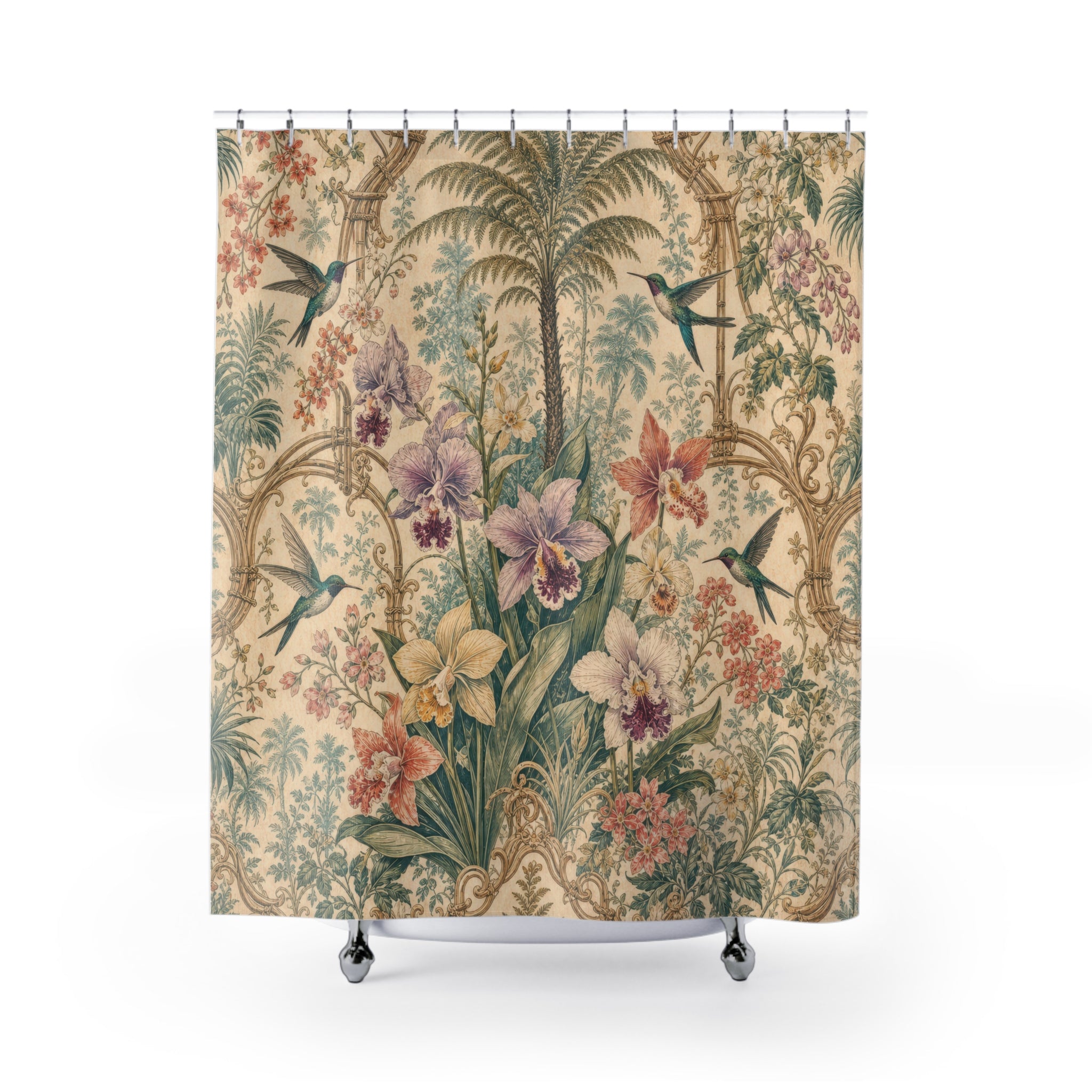 Chinoiserie Palm Shower Curtain