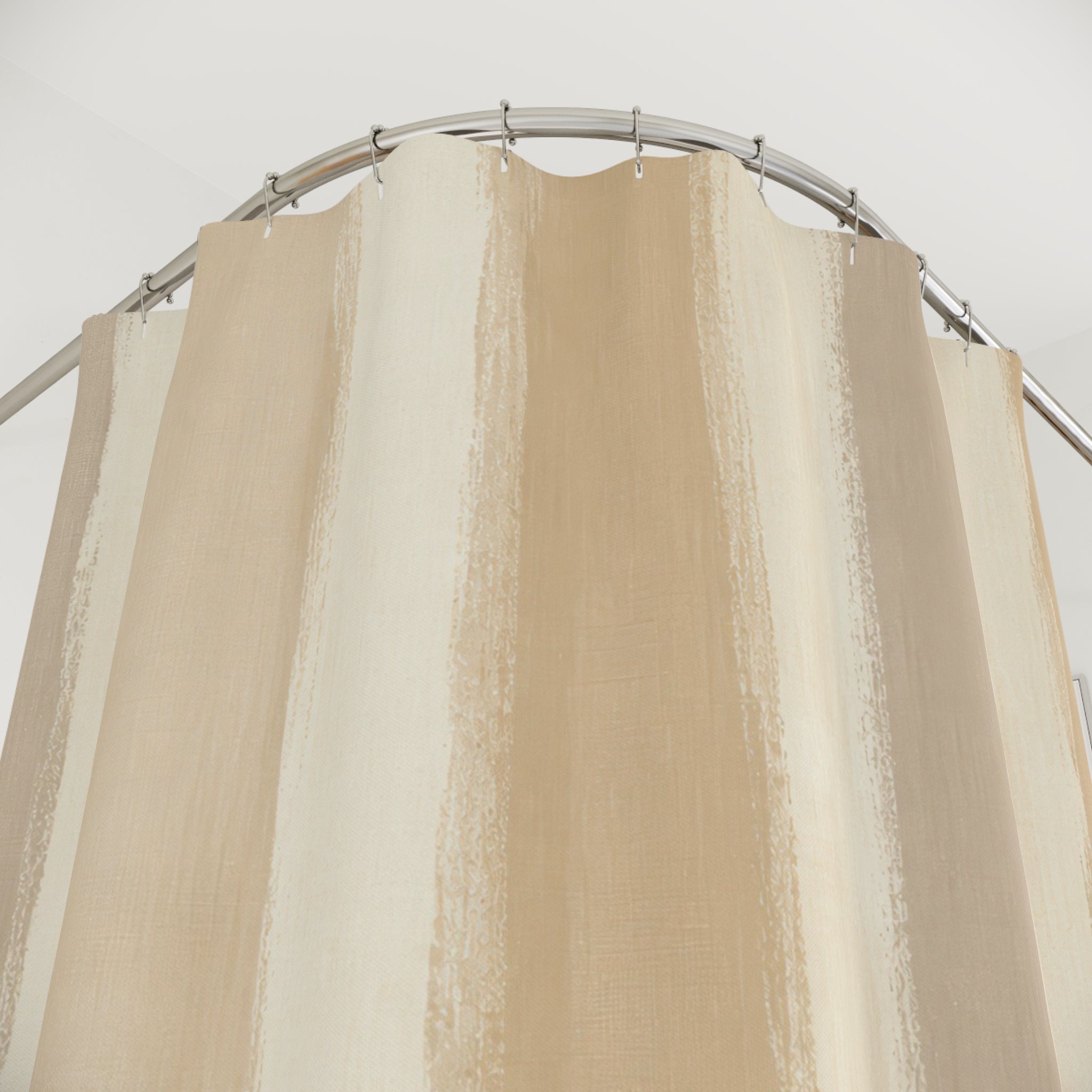 Watercolor Vertical Stripe Shower Curtain