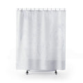 White Shower Curtain, Boho Abstract Bath Decor, Soft Swirl Bubble Pattern, Minimal Guest Bathroom Decor, Spa Neutral Style, White Style