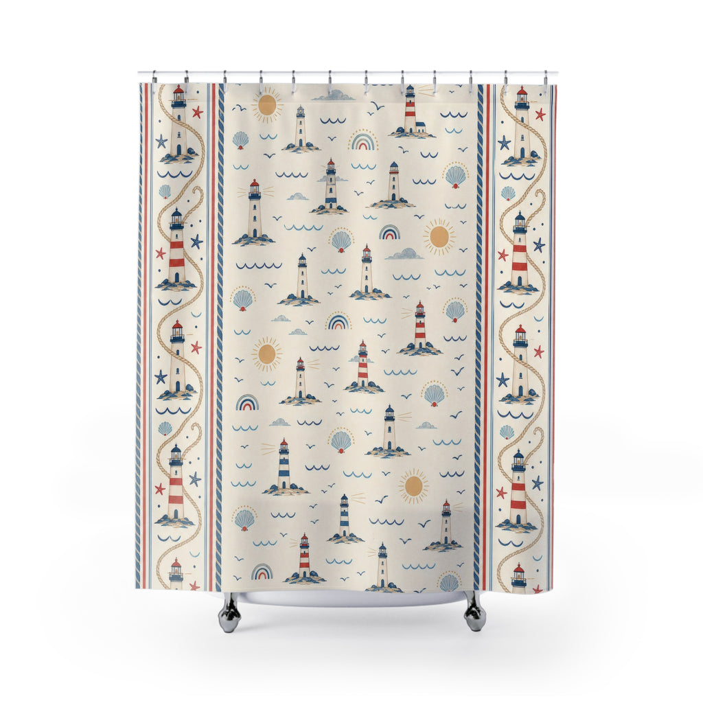 Lighthouse Coastal Shower Curtain: Lighthouse Shower Curtain