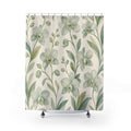 Eucalyptus Orchid Print Shower Curtain